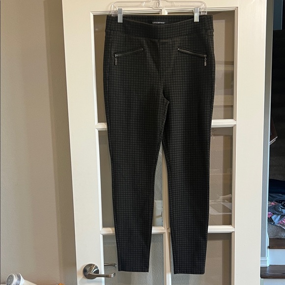 Liverpool Pants - Liverpool Black Textured Leggings